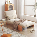 JASIWAY Modern Sofa Bed 3 in 1 Sleeper Chair Bed Futon Sofa Bed Chaise Lounge Chair for Living Room Bedroom Office Solid Wood Leg 76.4 D x 27.6 W