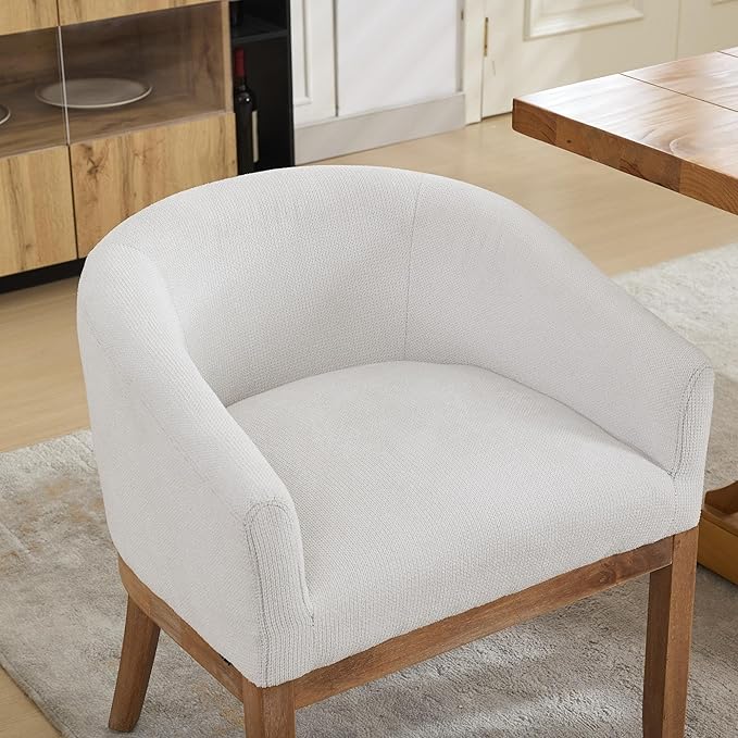 Mid Century Modern Upholstered Living Room Chairs with ArmsFarmhouse Reading Chair with Natural Hardwood Frame Accent Chairs for Living Room