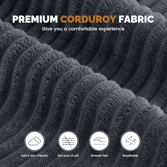 143 Modular Sectional Sofa for Living Room Convertible U-Shape Couch with OttomanCloud Boneless Couch with Layered CushionGary Corduroy
