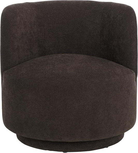 SAFAVIEH Home Collection Hayls Brown Linen Swivel Accent Chair (Fully Assembled)