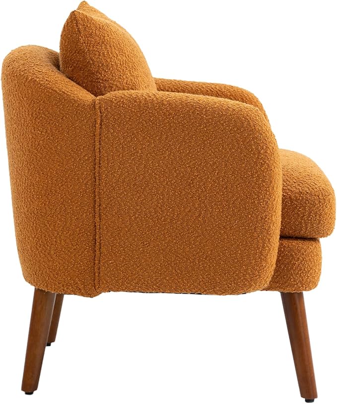 Wood Frame Armchair Modern Accent Chair Lounge Chair for Living Room