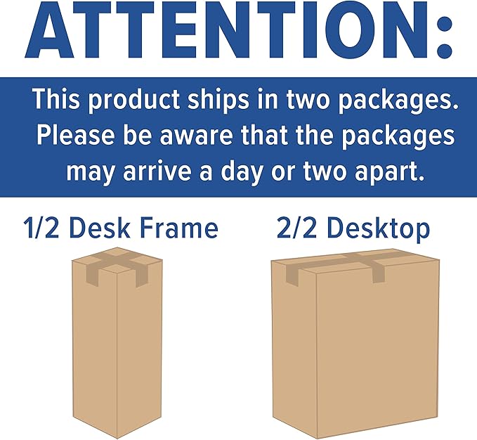 Flash Furniture Tanner Electric Height Adjustable Standing Desk - Table Top 48 Wide - 24 Deep (Mahogany)