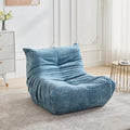 Bean Bag Chair for Adults and Kids Lazy Accent Chair Sofa Couch in Chenille Mid Century Modern Side Chair for Bedroom Office Apartment Gaming Venue Green