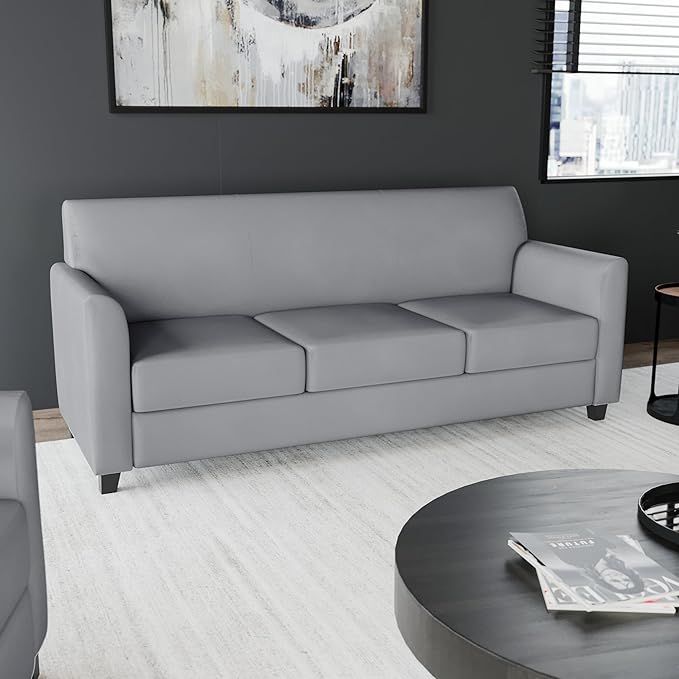 Flash Furniture HERCULES Diplomat Series Gray LeatherSoft Sofa