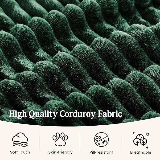 78.7IN Folding Sofa Bed - Convertible Sleeper Sofa Couch with Removable Pillows 3 Seater Couches Bed for Living Room Bedroom Apartment No Assembly Required Freestanding Corduroy Green