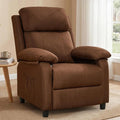Recliner Chair Reading Chair for Adults with Side Pockets Recliners with Padded Deep Seat Small Recliners for Small Spaces Linen Fabric Comfy Chair for Bedroom Living Room and RV