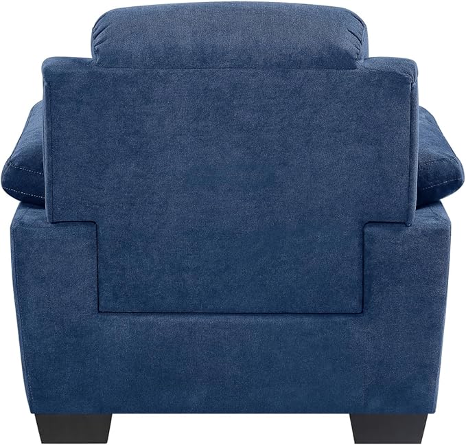 Plush Seating Chair with Channel Tufting - 35 Tall Modern Contemporary Living Room Accent Chair