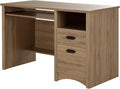 South Shore Gascony Desk Rustic Oak Traditional