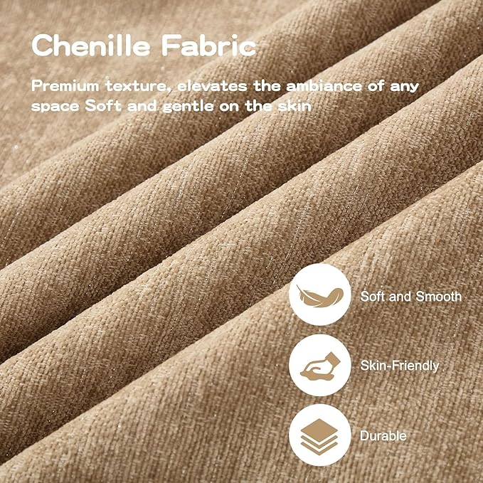 76 Chenille Loveseat Couch for Living Room Traditional Sofa with Detachable Ruffled Skirt Flared Arms Spindle Legs Comfy Mid Century Small Couches for Bedroom Small Spaces Apartment(Coffee)