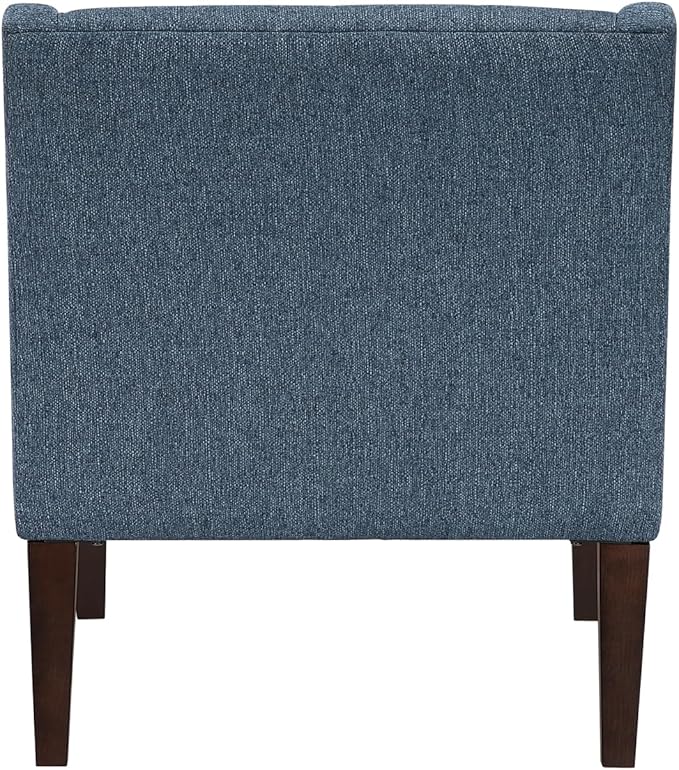 Blue Button-Tufted Fabric Accent Chair - Contemporary Living Room Furniture Perfect for Small Spaces