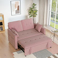Pull Out Sofa Bed: 71 Pink Convertible Loveseat Sleeper Sofa Bed for Small Space Modern 3 in 1 Couch with Storage Couch Beds for Living Room (Pink)