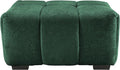 mikibama Ottoman Upholstered Couches Ottoman for Modular Sectional Sofa for Small SpceLiving Room Bedroom Apartment Office (Green-Chenille)