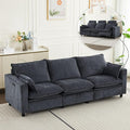 Oversized Power Reclining Sofa with Adjustable Headrest Storage Seat Power Loveseat Recliner Sofa with USB Port Wall Hugger Comfy Cloud Couch Chenille for Living Room (Grey Sofa)