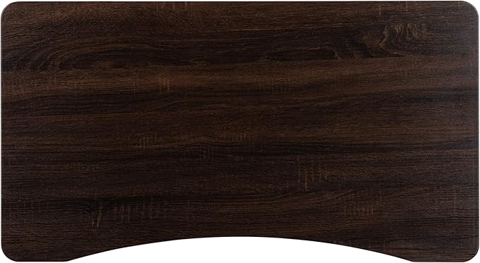 Flash Furniture Merritt Sit-Down Stand-Up Dark Wood Grain Computer Ergonomic Desk with 37.375W Top (Adjustable Range 29 - 40.75)