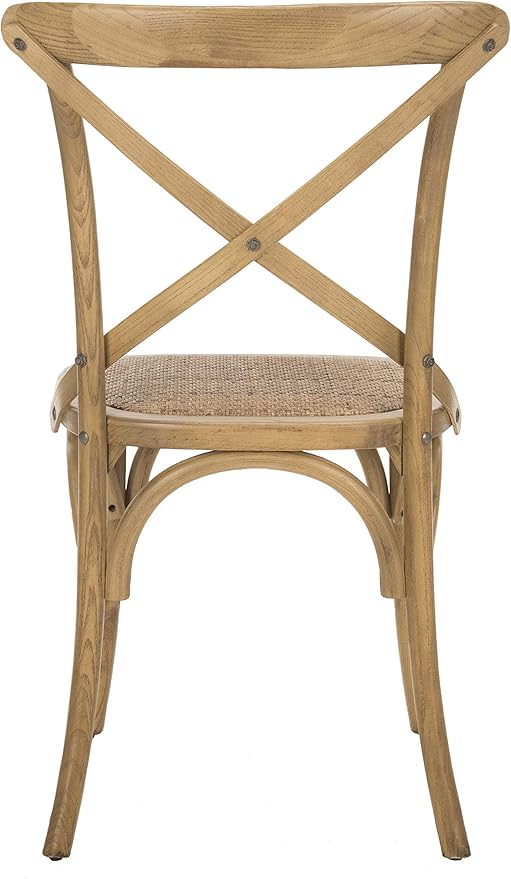 Safavieh American Homes Collection Franklin Farmhouse X-Back Antique White Side Chair