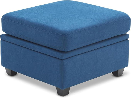 Ottoman Module for Modular Sectional Sofa Storage Ottoman Seat for Convertible Sectional Sofa Couch Blue