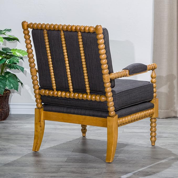 DTY Indoor Living Silverthorne Spindle Chair Weathered Oak Charcoal