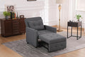 KEIKI Sleeper Chair Bed 3-in-1 Convertible Pull Out Sleeper Chair Bed Convertible Sofa Bed with USB Ports Side Pocket Single Armchair for Small Spaces Living Room Apartment Antique Grey
