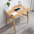 Nnewvante Writing Computer Desk 31.5 Bamboo Home Office Table with Large Drawer Modern Furniture Simple Study Makeup Workstation