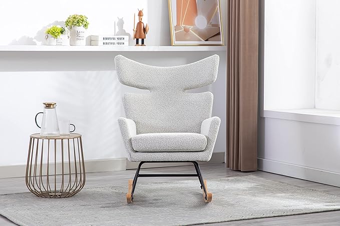 Fish Tail Living Room Comfortable Rocking Chair Living Room Chair