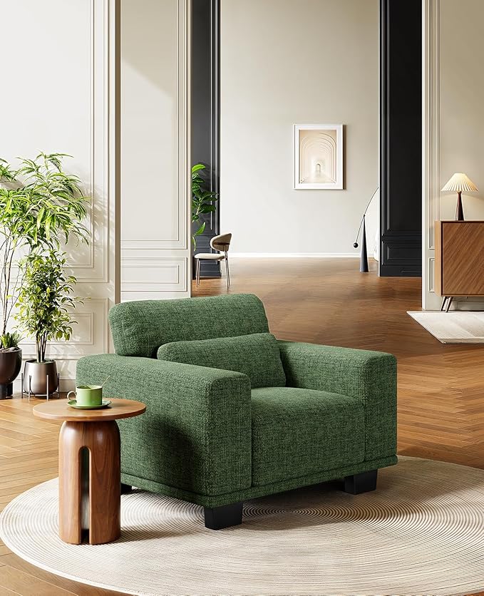 Amada 40 Oversized Accent Sofa Chair Modern Armchair with Deep Seat Comfy Upholstered Large Reading Chair with Removable Washable Covers for Living Room &amp Bedroom Office