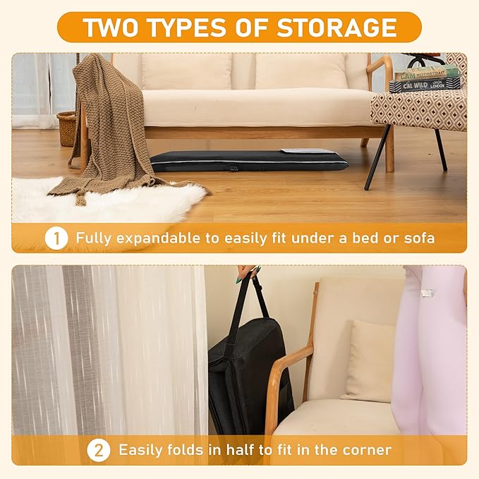 Floor Chair with Back Support 14-Position Adjustable Floor Chair Portable Ground Seating for Adults &amp Kids Foldable Meditation Seat with Japanese KOYO Bearings &amp Washable Linen Cover (Black)