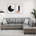 L Shaped Couch Modular Sectional Sofa with Chaise Modern Modular Sofas Furniture Sofa Couches for Living Room/Apartment/Office/Bedroom Dark Grey