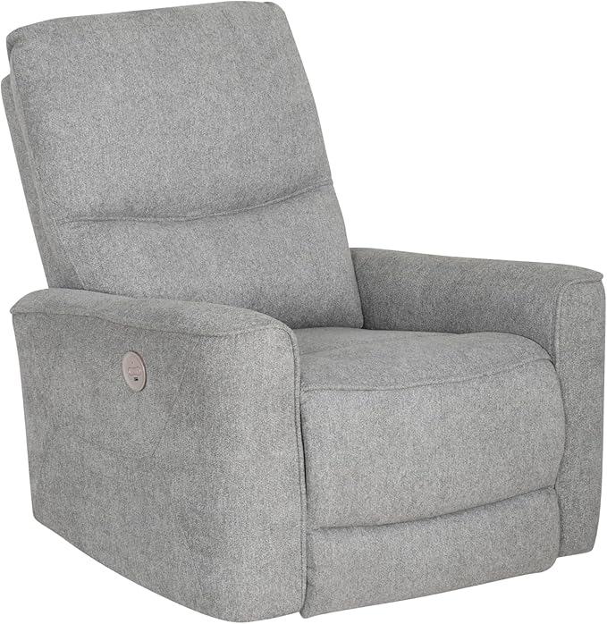 Powell Kylee Grey Upholstered Power Reclining Chair with Charging Port