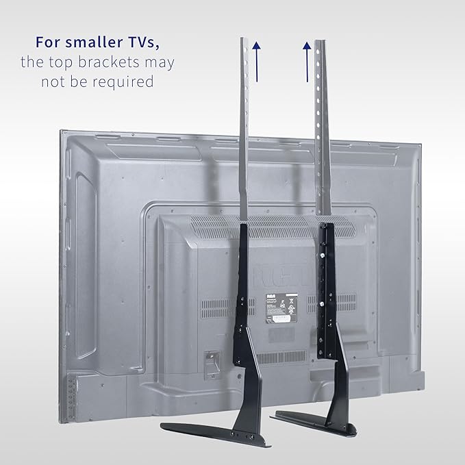 VIVO Universal Tabletop TV Base Stand for 22 to 65 inch LCD Flat Screens Pedestal Replacement Legs VESA Mount with Hardware Included STAND-TV00Y