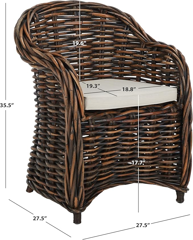 Safavieh Home Collection Nita Natural Wicker Club Chair Standard