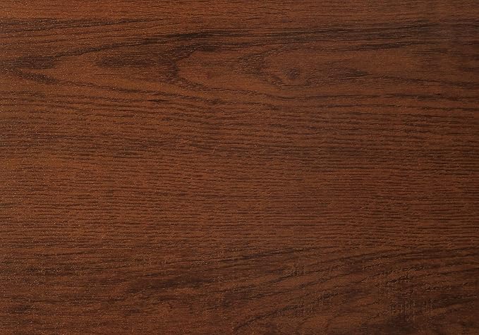 Penau Modern Cherry Wood Computer Desk for Home Office Sturdy Black Metal Base 49 Inches Long Versatile Design Industrial Style