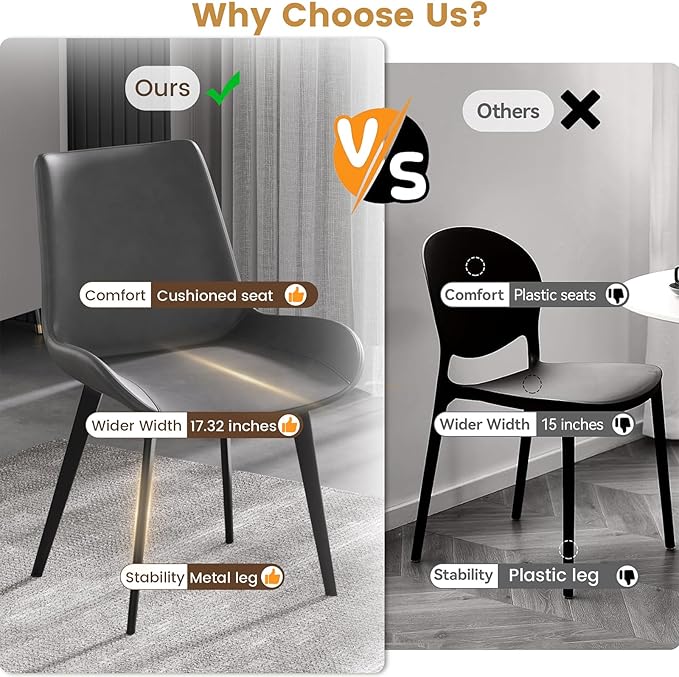 Chair The Comfy Modern Dining Chair Home &amp Kitchen Kitchen Table Chairs Modern Dining Chairs Dining Table Chairs for Home/Kitchen/Living Room Dining Room Chairs Set of 4