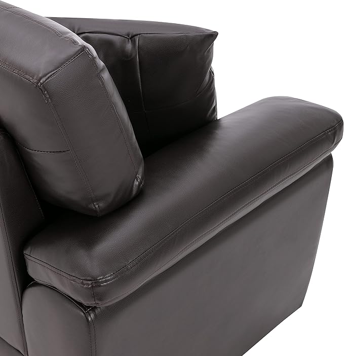 Morden Fort Faux Leather Sofa Couch Modern Luxury and Comfy Furniture Sleeper Couches for Living Room Apartment Office Lounge Room