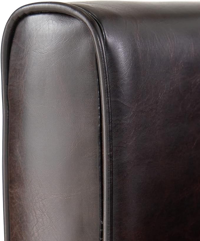 Lucas Leather Recliner Club Chair Brown
