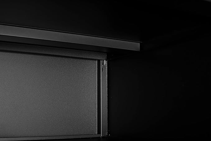 Black Mobile Filing Cabinet with Shelf Double DoorVertical File Cabinets Rectangular Steel Portable Filing Cabinet Traditional for Office Study Room