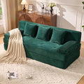 78.7IN Folding Sofa Bed - Convertible Sleeper Sofa Couch with Removable Pillows 3 Seater Couches Bed for Living Room Bedroom Apartment No Assembly Required Freestanding Corduroy Green