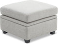 Ottoman Module for Modular Sectional Sofa Storage Ottoman Seat for Convertible Sectional Sofa Couch Grey