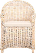 SAFAVIEH Home Collection Callista Yellow Wicker Club Chair