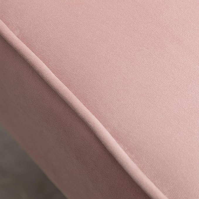 Modern Velvet Accent Chairs Reading Chair Cozy Curved Wingback Leisure Chair Upholstered Single Sofa Chair for Living Room Dining Room Bedroom Dressing Table Office (Pink)