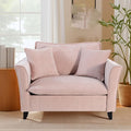 ERYE Living Room Accent Chair Modern Chenille Upholstered Wider Seat Cushion Leisure Armchair W/2 Pillows and Removable Cover for Home ApartmentBedroomOffice