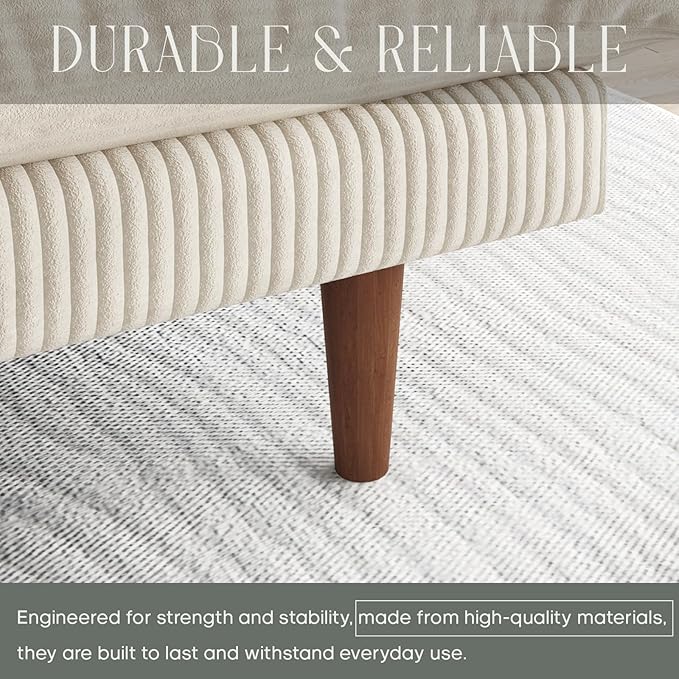 Futon Sofa Bed 69 inch Futon Couch with Adjustable Backrest Corduroy Convertible Sleeper Sofa Bed Folding Sleeper Recliner for Apartment Living Room Office Beige