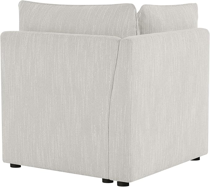 CHITA Modern Down Filled Upholstered Middle Corner Sectional for Modular Couch Snow