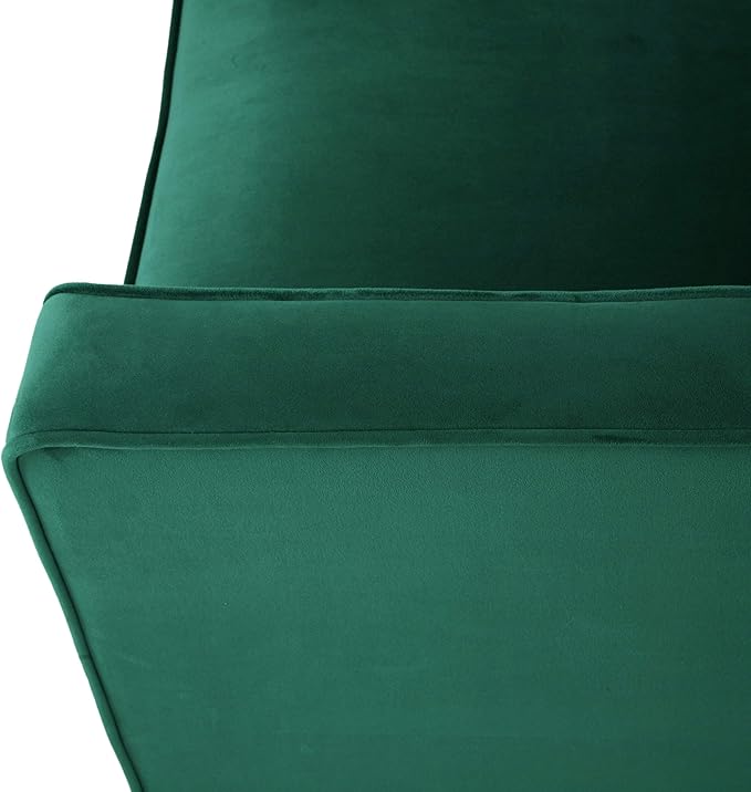 Christopher Knight Home Rachel Contemporary Velvet Club Chair Green Dark Brown