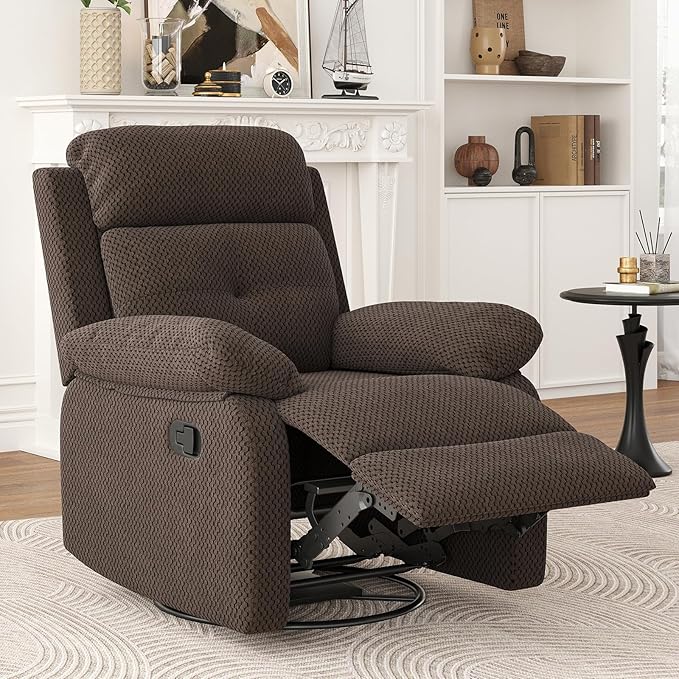 Small Rocker Swivel Recliner Chair for Adults Women for Small Spaces Bedroom Living Room