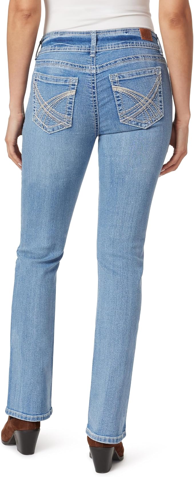 WallFlower Luscious Curvy Bootcut Jeans for Women Mid-Rise Insta Stretch Denim Size-Inclusive Juniors Jeans