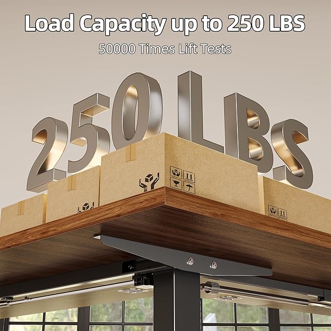 TIQLAB L Shaped Standing Desk Adjustable Height Electric Corner Standing Desk 63 x 55 inch Sit Stand Computer Table with Splice Board Black Walnut