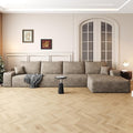 136 Sectional Couches for Living Room Modern Modular Sofa with L-Shape Couchs Upholstered Boneless Couch Deep Seat Sectional Couch with Chaise (Camel Right Facing Chaise+3Seaters)