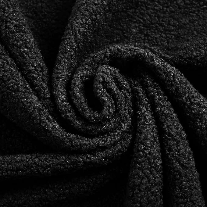 Hommoo Convertible Sleeper Sofa Bed Futon Sofa Folding Mattress Couch Full Size Teddy 2 in 1 Compression Floor Lounge Couch High Density Foam for Living Room/Guest Room/Apartment Black