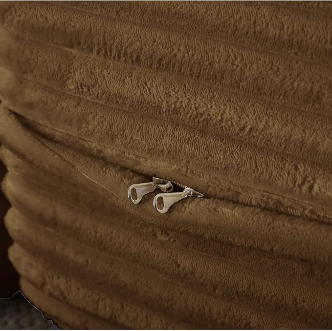 78” Corduroy Floor Sleeper Sofa Bed Modern 2 in 1 Full Size Foldable Mattress with 2 Pillows Convertible Boneless Couch with Deep Seat for Living Room No Assembly Required (Camel) | No Assembly Req