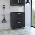 Penny Storage Cabinet | 3 Drawer Organizer with Lock &amp Wheels | Rolling File Cabinet for Office Garage Home